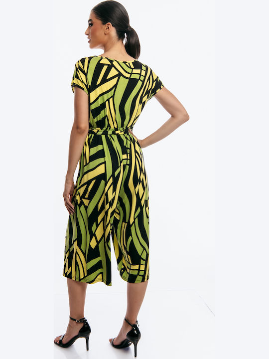 Women's Sleeveless One-piece Suit Green