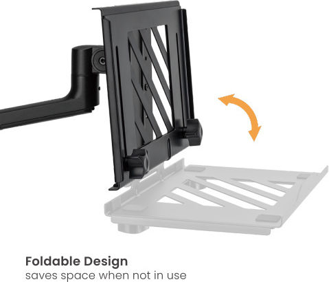 Brateck Tray For Monitor Arms Βάση Στήριξης για Laptop έως 17"