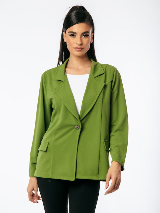 Boutique Blazer pentru femei Sacou Verde