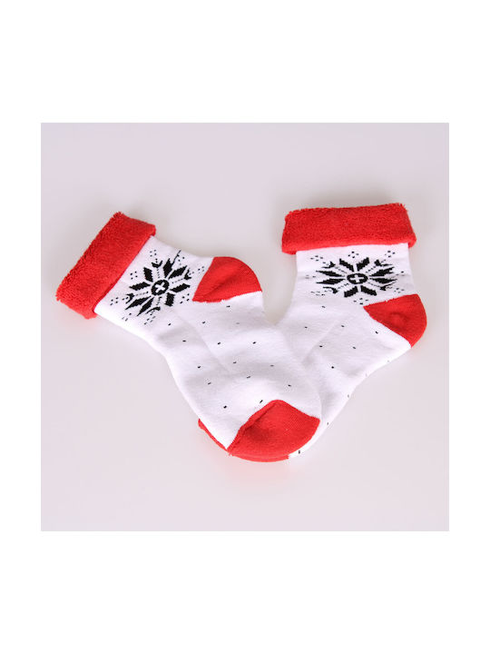 Katsenis Christmas Socks WHITE