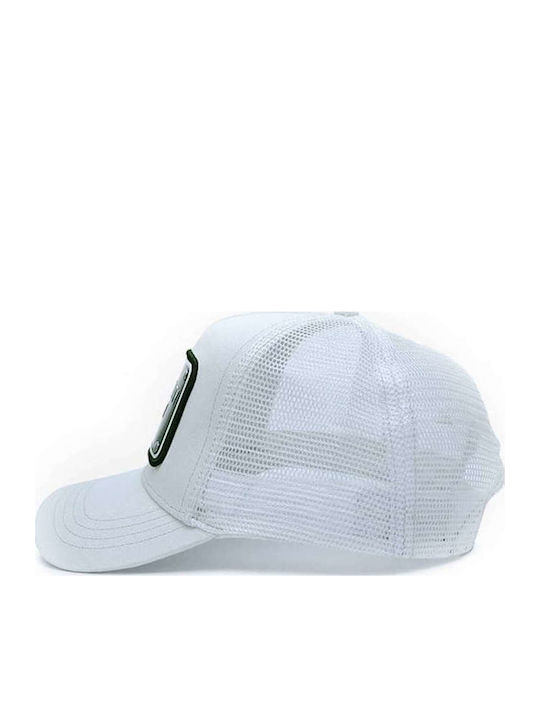 Jockey cu plasă Alb