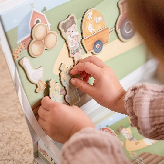 Little Dutch Jucărie Magnetică de Construcție Little Farm pentru Copii 3+ Ani