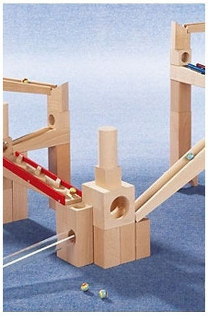 Haba Построителна дървена игра Тόπογκαν Допълнителен Сегмент Looping Track
