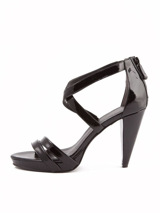 Armani Jeans Sandal with Straps Black