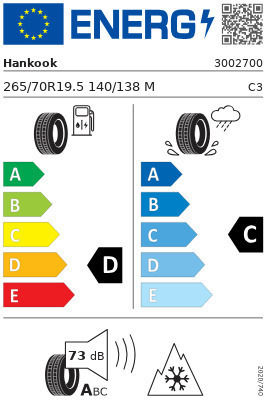 Hankook 265/70R19.5 M M+S Λάστιχο Φορτηγού