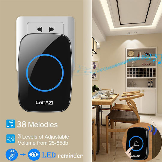 Cacazi Kabelloses Haustelefon Glocke