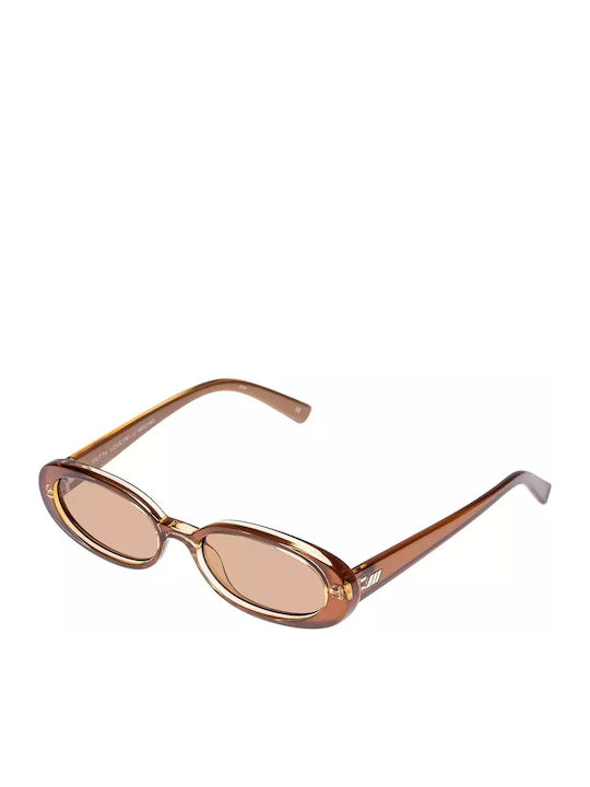 Le Specs Outta Love Caramel Tan Damen Sonnenbrille mit Braun Kunststoff Gestell und Braun Linse LSP1802190