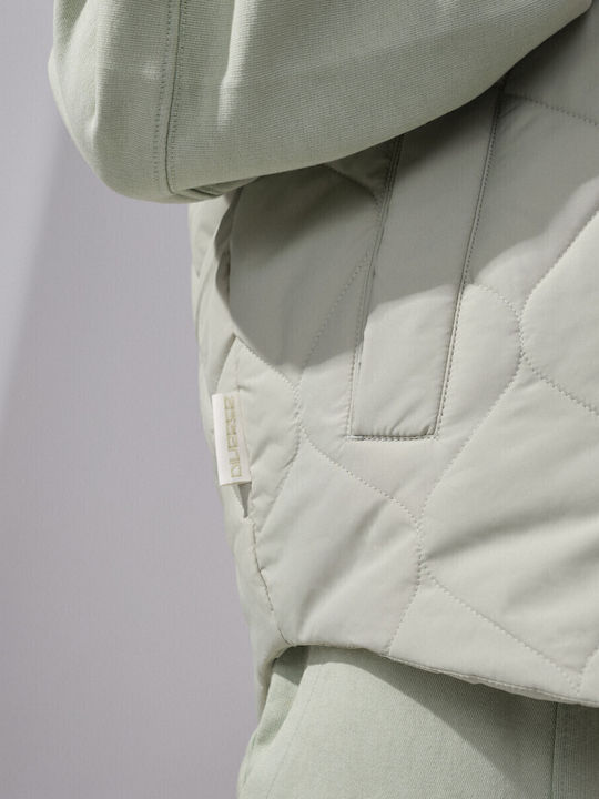 Kurz Damen Ärmellos Puffer Jacke für Winter L. Green
