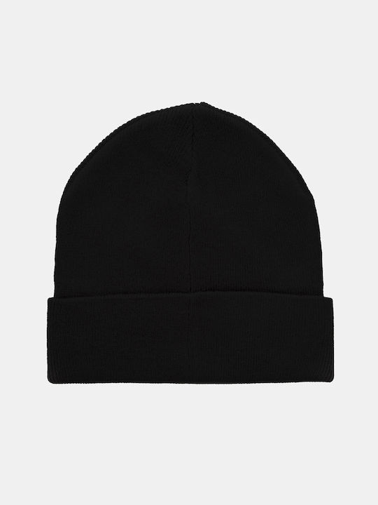 Bee. Unusual. Knitted Beanie Cap Black