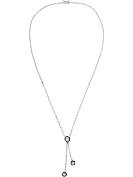 Vitopoulos Set with Necklace , Earrings & Ring from White Gold 14K with Stones