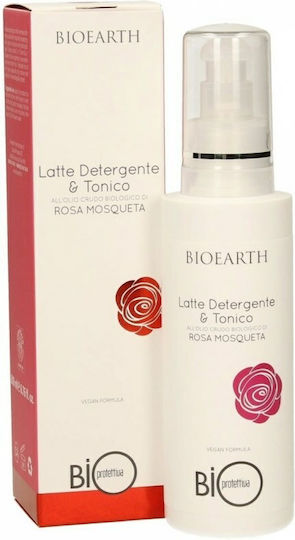 Bioearth 2 in 1 Γαλάκτωμα Καθαρισμού Προσώπου 200ml