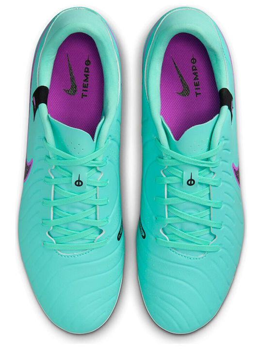 Nike Legend 10 Academy FG/MG Χαμηλά Ποδοσφαιρικά Παπούτσια με Τάπες Τιρκουάζ