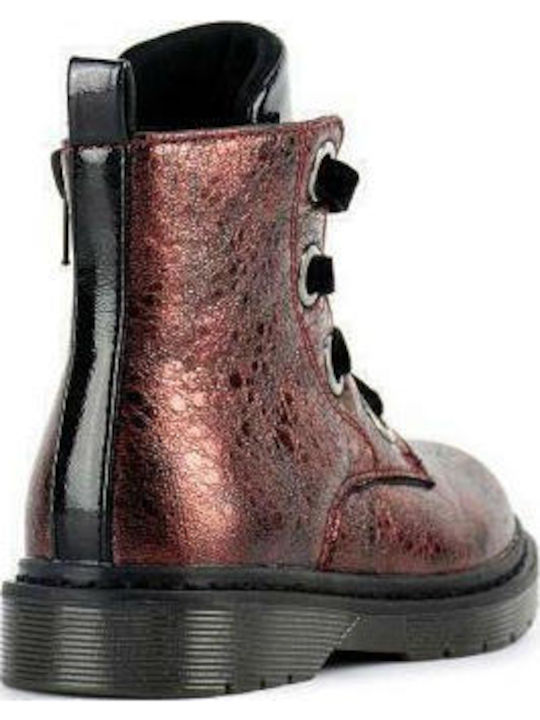 Kids Boots with Zipper Burgundy