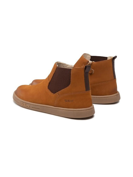 Kickers Tackbo Kids Boots Tabac Brown