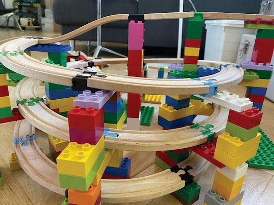 Toy2 Track Connector Builder Set Eisenbahnzubehör für 3+ Jahre alt+ Jahre