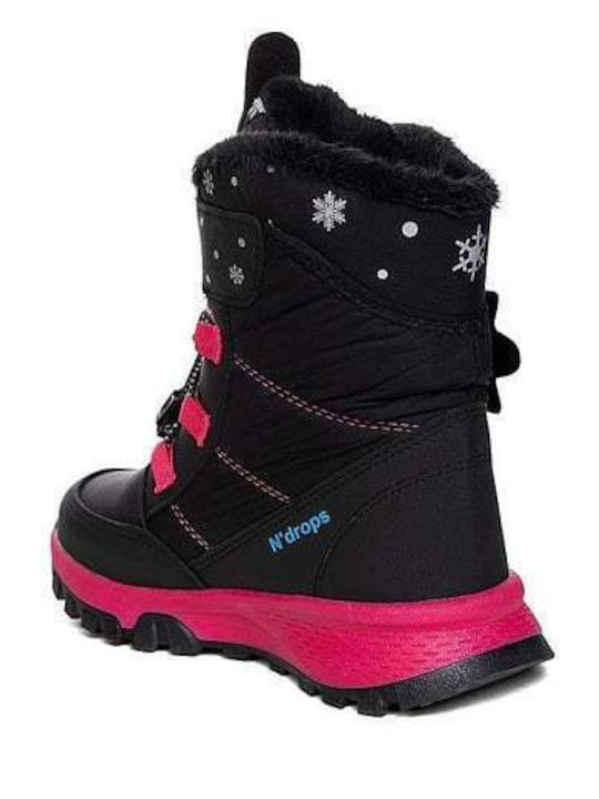 Le Petit Kids Snow Boots Black