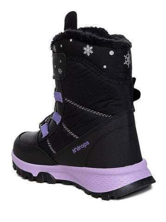 Le Petit Kids Snow Boots Black