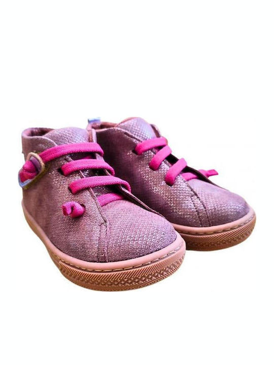 Kids Boots with Velcro Lilac