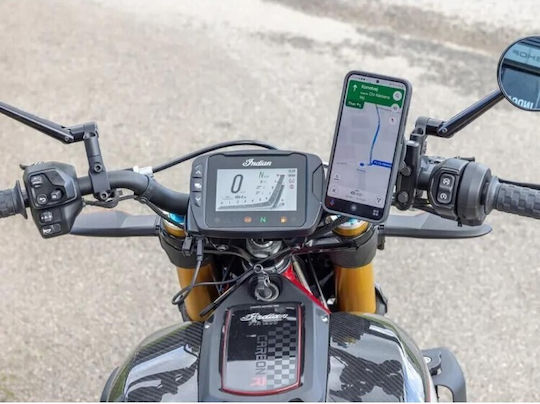 Quad Lock Βάση Κινητού Μοτοσυκλέτας με Κλιπ για τον Συμπλέκτη / Δοχείο Υγρών Φρένων