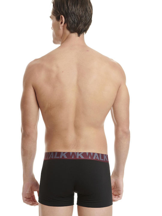 Herren Boxershorts Black/Blue/Bordeaux 2Packung