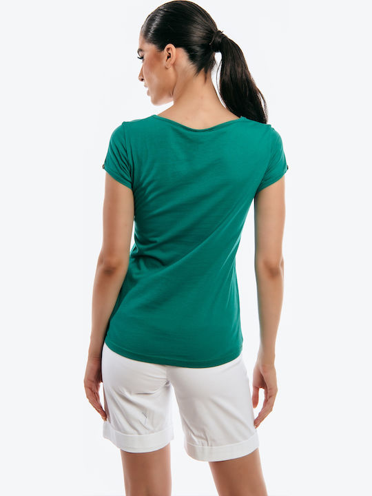 Women's Blouse Short Sleeve Mint