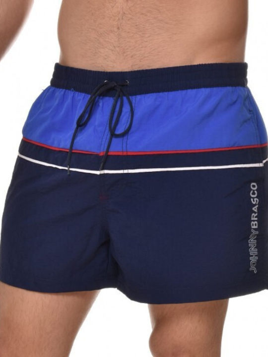 Johnny Brasco Herren Badebekleidung Shorts Blau