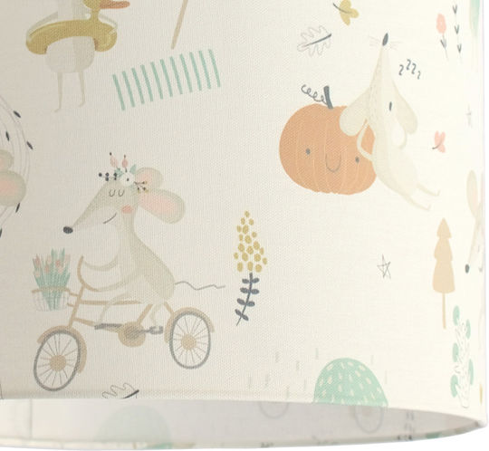 Veis Einfaches Licht Kinderdeckenleuchte Deckenleuchte 15W mit Fassung E27 Beige 35x24cm