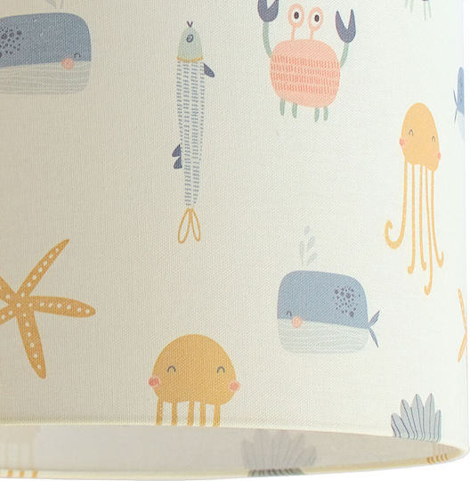 Veis Friends Einfaches Licht Kinderdeckenleuchte Deckenleuchte 15W mit Fassung E27 Beige 35x24cm