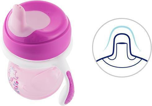 Chicco Training Cup Εκπαιδευτικό Μπιμπερό Πλαστικό με Λαβές Μωβ για 6m+ 200ml