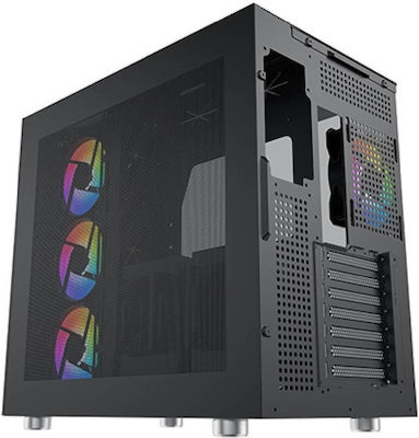 Xigmatek AQUA Ultra Gaming Full Tower Κουτί Υπολογιστή με Πλαϊνό Παράθυρο και RGB Φωτισμό Μαύρο