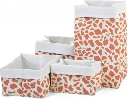 Childhome Cutie de Depozitare Jucării pentru Copii din Țesătură Canvas Giraffe Bej 40x32x20cm 1buc