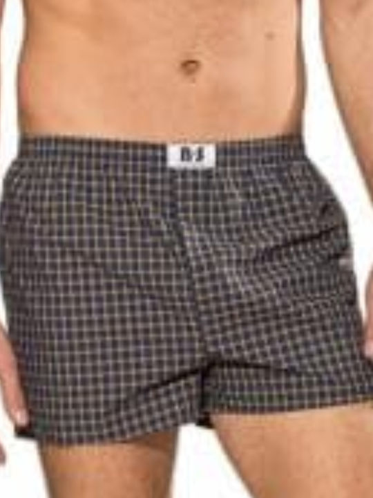 BS Collection Herren Boxershorts Beige Kariert 1Packung