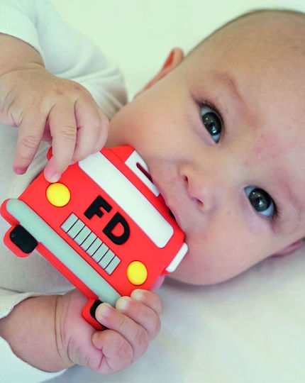 Baby to Love Firefighter Teether Teething Relief made of Silicone for 3 m+