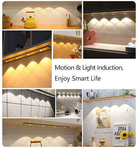 Foyu Under-Cabinet LED Light 3W Cool White with Motion Sensor 30cm