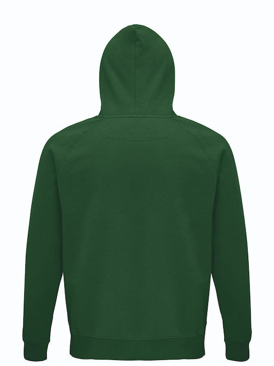 Unisex Hoodie, Bio "Energie = Milch x Kaffee", Dunkelgrün