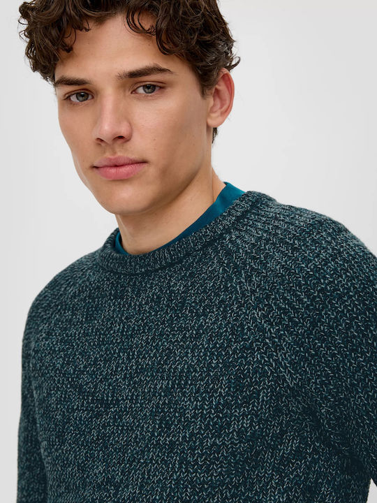 S.Oliver Herren Langarm-Pullover 67W0 Petrol