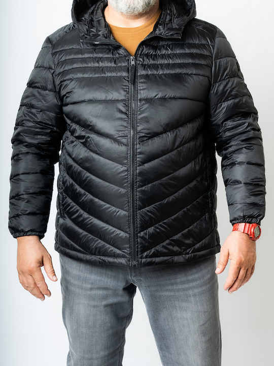 Jack & Jones Men's Winter Puffer Jacket Black