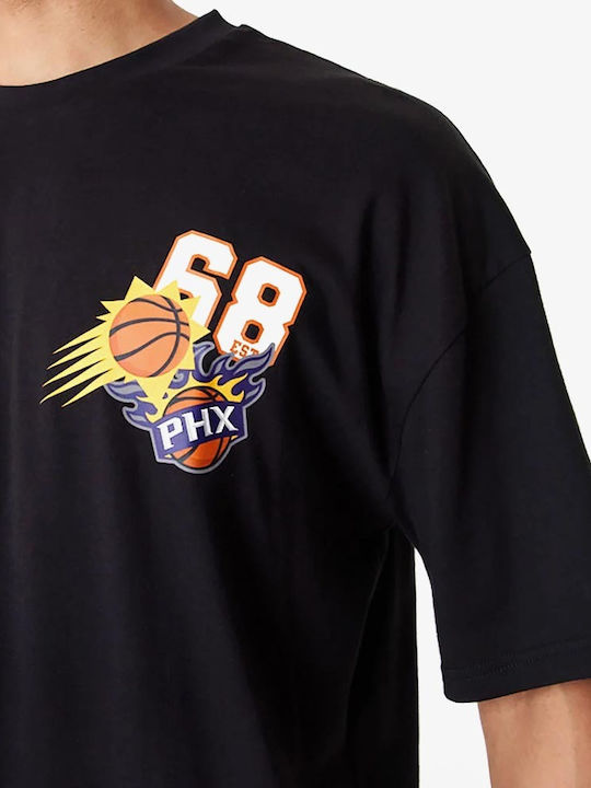 New Era Suns Мъжка Спортна Блуза с Къс Ръкав Black