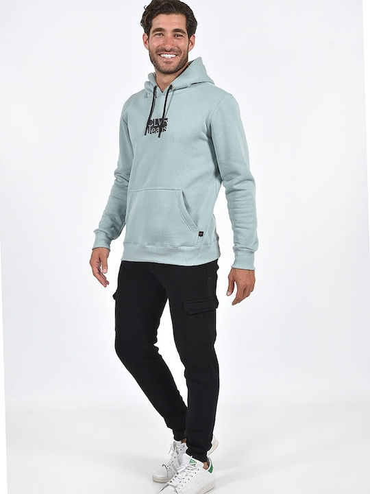 Clever Men's Sweatshirt with Hood Mint