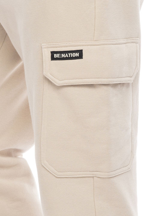 Pantaloni de trening fără Elastic Bej