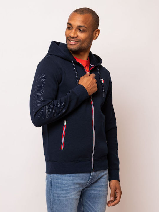 Men's Sweatshirt with Navy Blue Hood