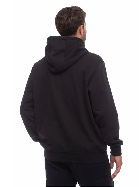Sweatshirt mit Kapuze Schwarz