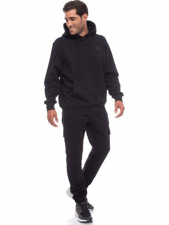 Sweatshirt mit Kapuze Schwarz