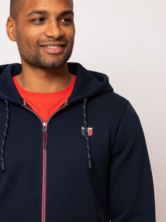 Men's Sweatshirt with Navy Blue Hood