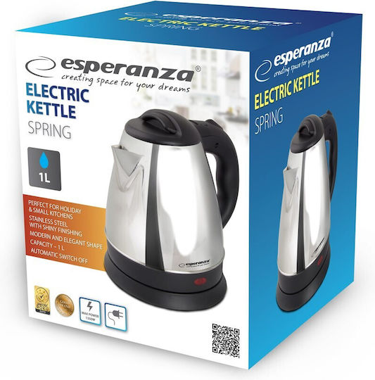 Esperanza Kettle 1lt 1350W Gray