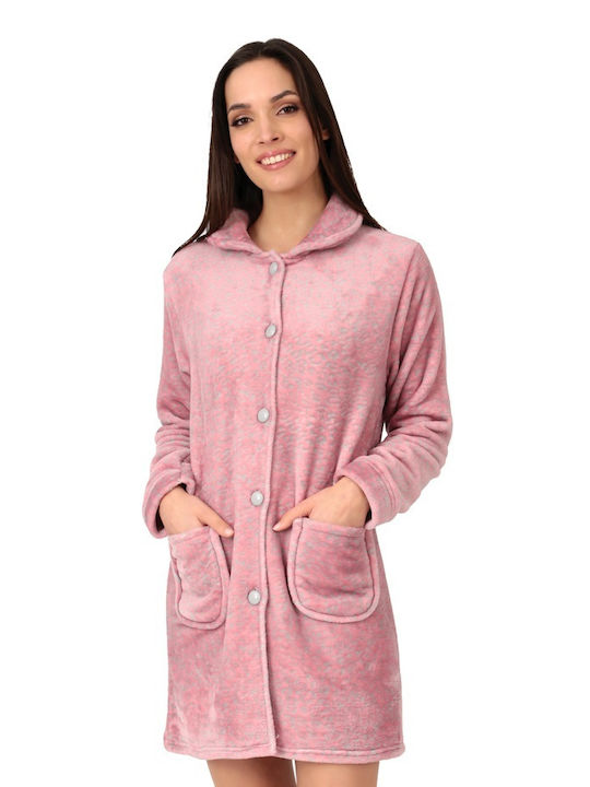 Lydia Creations Winter Women's Fleece Robe Rotten Apple