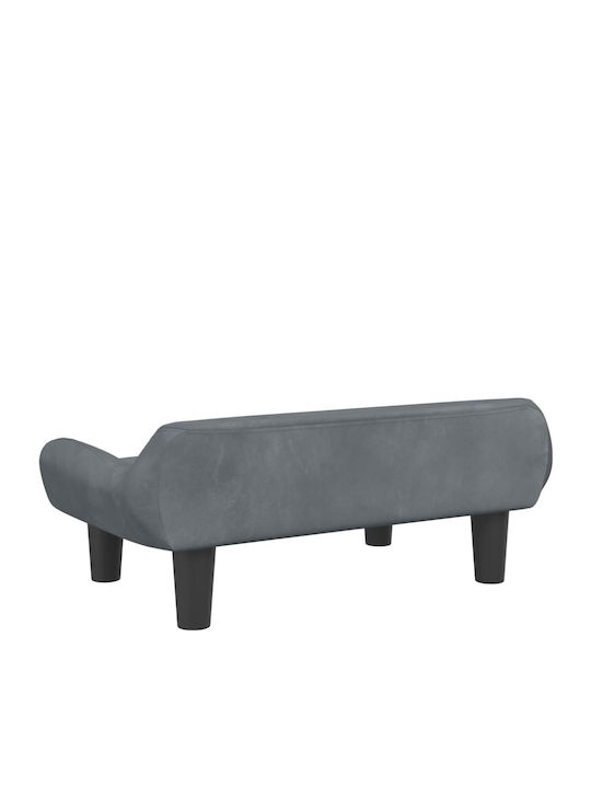 vidaXL Sofa Dog Bed Gray 70x40cm