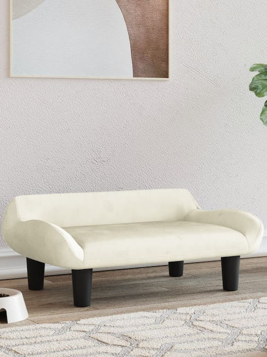 vidaXL Sofa Hundebett Beige 70x40cm.