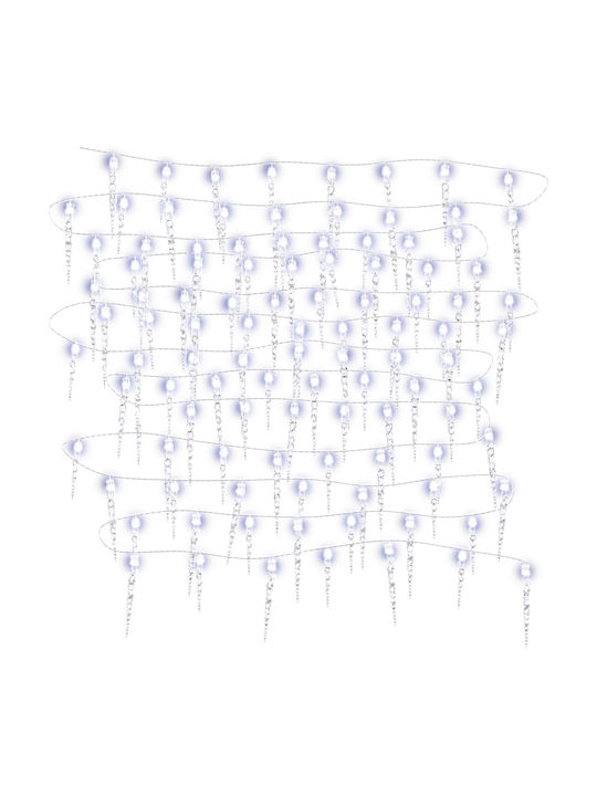 200 Christmas Lights LED Cold White USB in String vidaXL