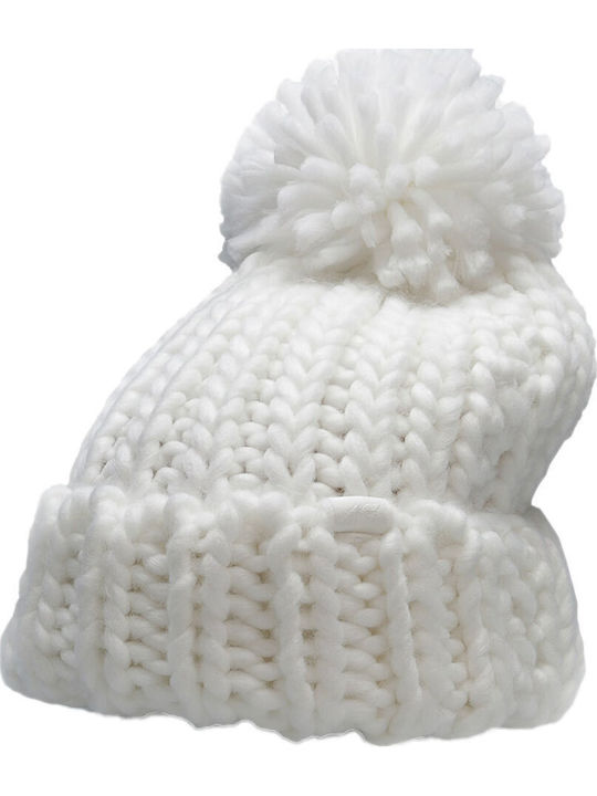 Knitted Beanie Cap Beige